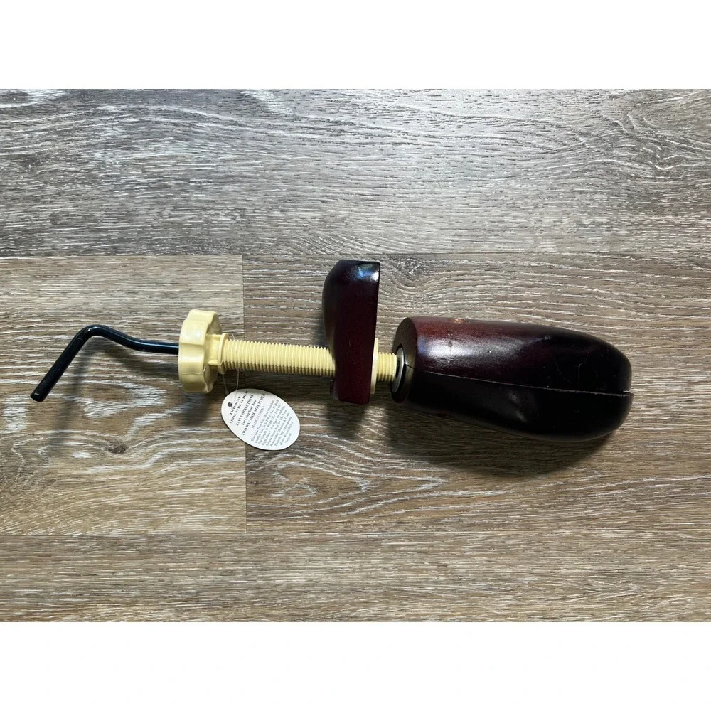 Shoe Stretcher Unisex OS Brown Wood Adjustable Width Length Expander